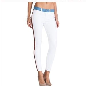 7 For All Mankind white skinny jeans